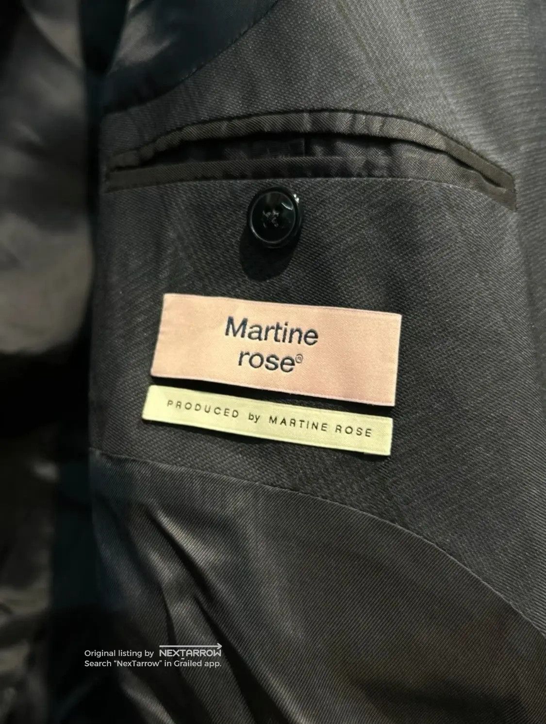 Martine Rose Subtle Check Blazer Jacket Dddd72608 in Blue, Men's — image 4 of 5