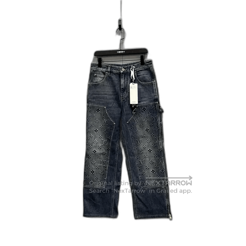 Louis Vuitton Louis Vuitton Vintage Blue Patchwork Denim Pants. Size US 29 - 1 Thumbnail
