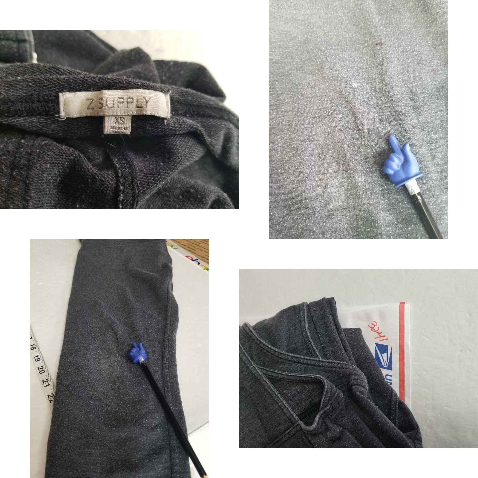 Z Supply Z Supply Jumpsuit Womens XS Gray Sleeveless Textured See Pics Size 26" / US 2 / IT 38 - 8 Thumbnail
