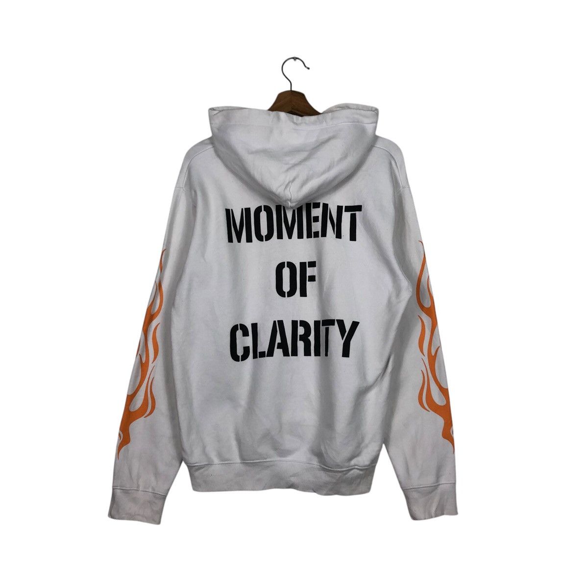Japanese Brand 📌Moment of Clarity Azul Hoodie Pull Over Big Logo Size US S / EU 44-46 / 1 - 9 Thumbnail