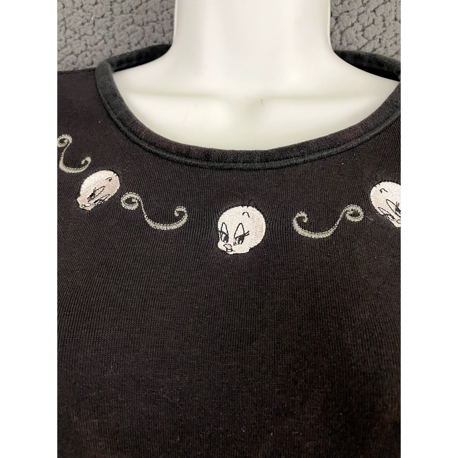 Warner Bros VTG Tweety Bird Long Sleeve T-Shirt XL Monochrome 90s Y2K Size XL / US 12-14 / IT 48-50 - 9 Thumbnail