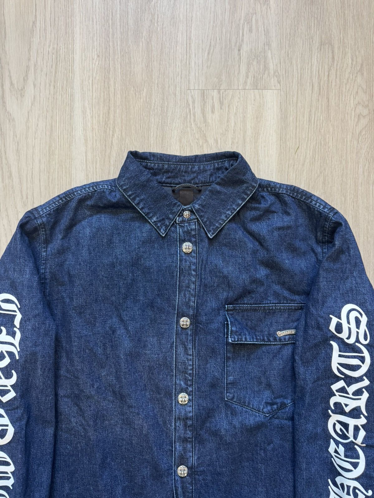 Chrome Hearts Chrome Hearts Work’n Denim Lucky Patch Padded Shirt Size US L / EU 52-54 / 3 - 3 Thumbnail
