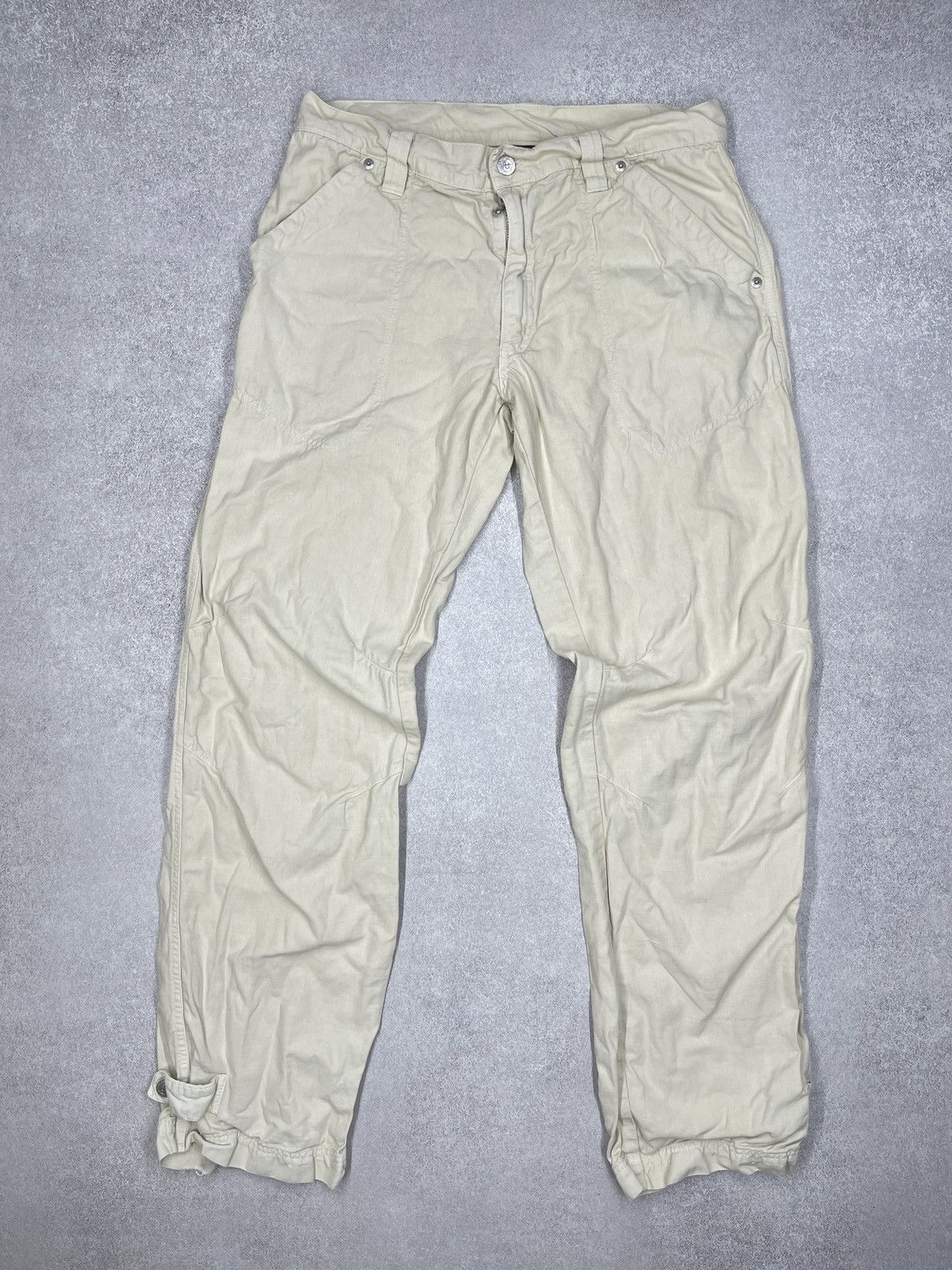 Dolce & Gabbana Vintage Dolce Gabbana Pants Beige Italy Lampo Size M Size US 32 / EU 48 - 2 Thumbnail