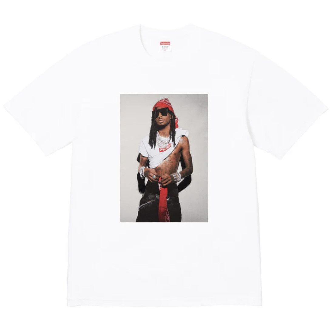 Supreme Supreme Playboi Carti Tee Size XL White Size US XL / EU 56 / 4 - 1 Thumbnail