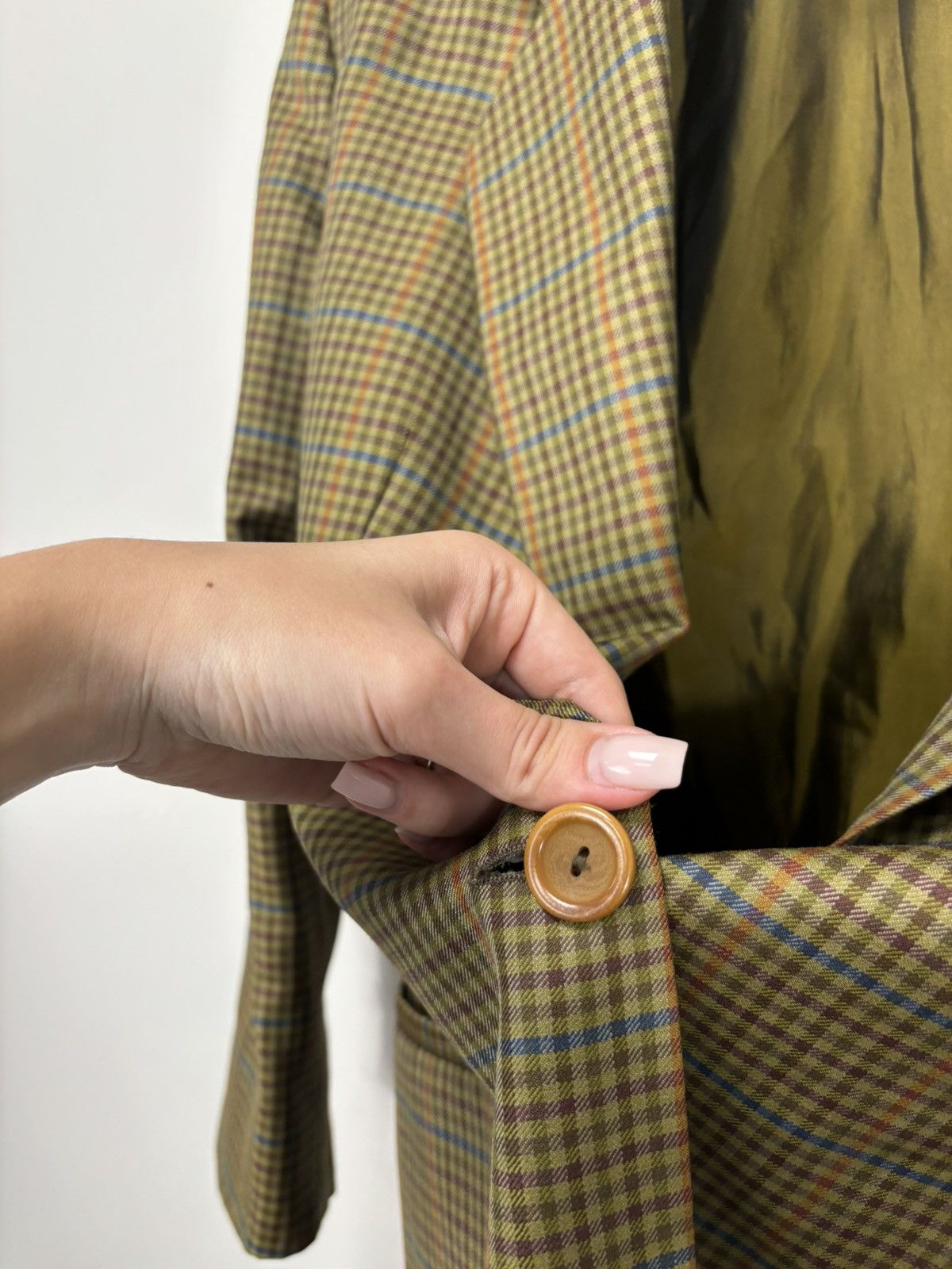 Ballantyne Vintage Davide Cenci X Ballantyne Check Wool Blazer Jacket Size 38R - 7 Thumbnail