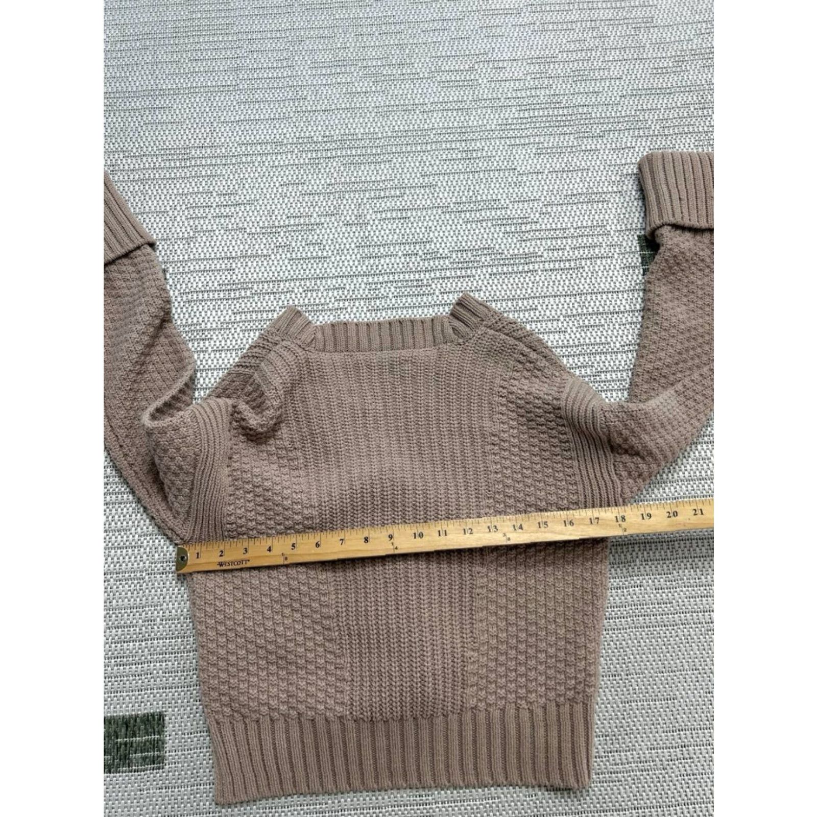 Abercrombie & Fitch Abercrombie & Fitch Sweater Cardigan Womens XS Brown Knit V-Neck Long Sleeve Regular Fit - Solid Knit, Machine Washable Size XXS / US 00 / IT 34 - 5 Thumbnail
