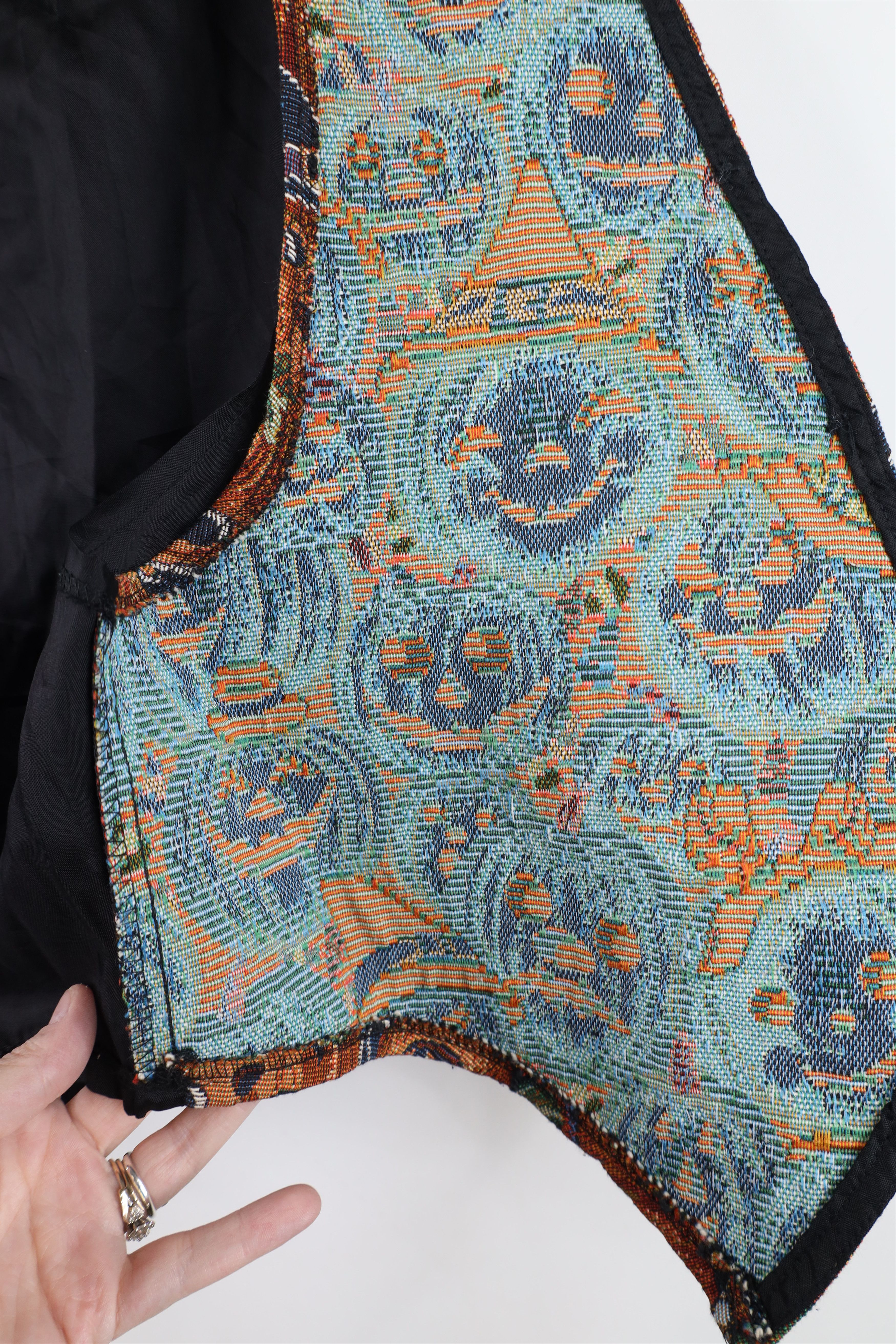 Vintage Vintage 90s Streetwear Pumpkin Halloween Vest Jacket USA Size M / US 6-8 / IT 42-44 - 9 Thumbnail
