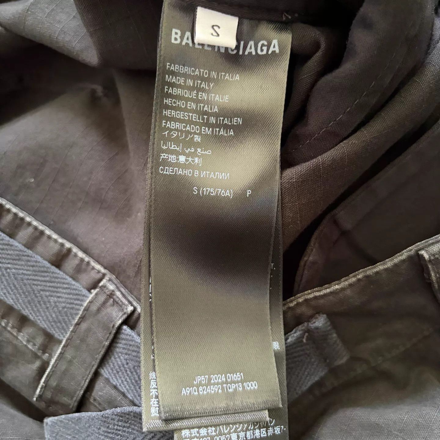 Balenciaga Balenciaga Mid-Waist Loose Straight Cargo M Black S Size US 30 / EU 46 - 4 Thumbnail