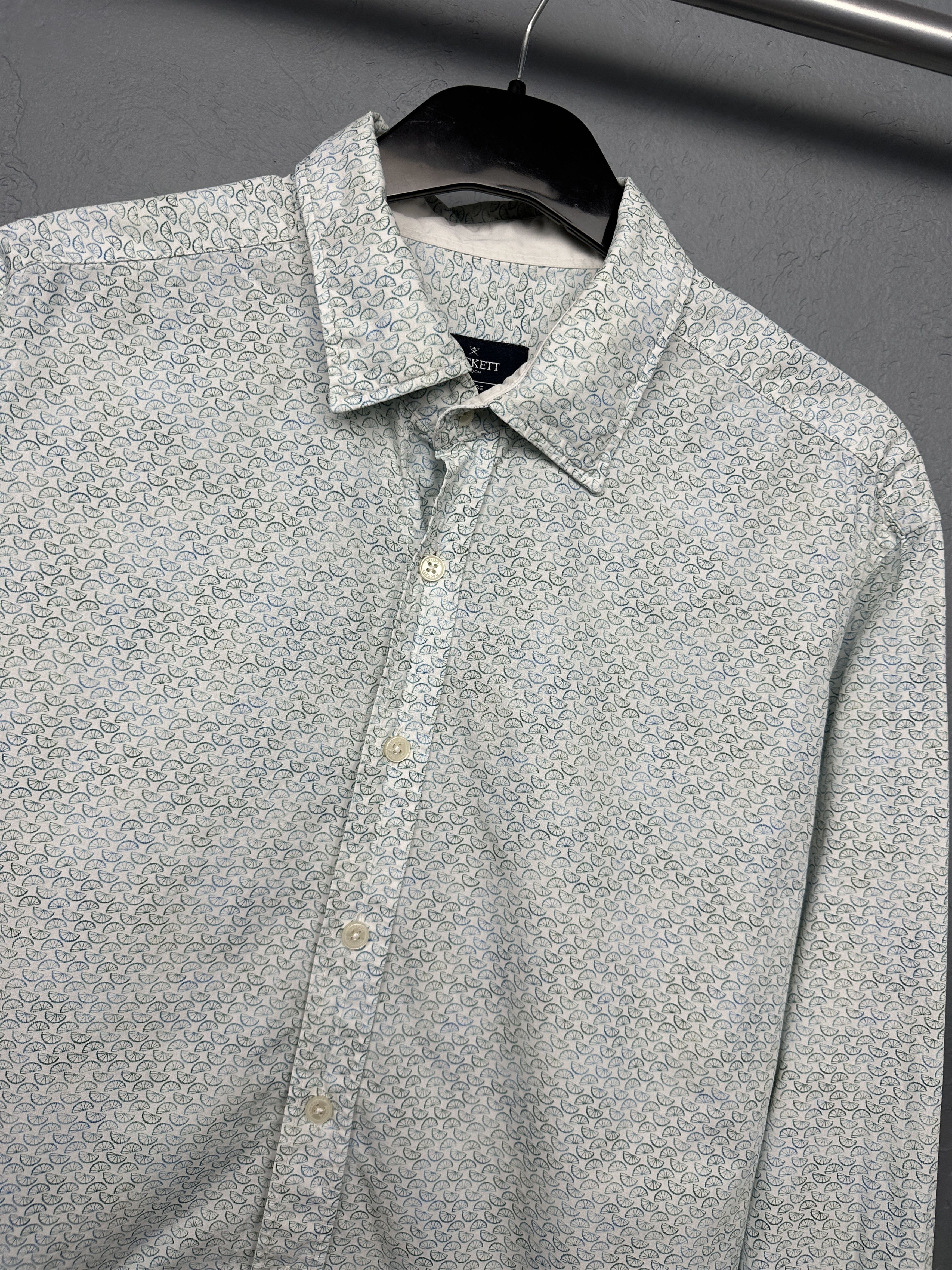 Hackett Hackett Mens Long Sleeve Shirt Slim Fit Size US XL / EU 56 / 4 - 2 Thumbnail