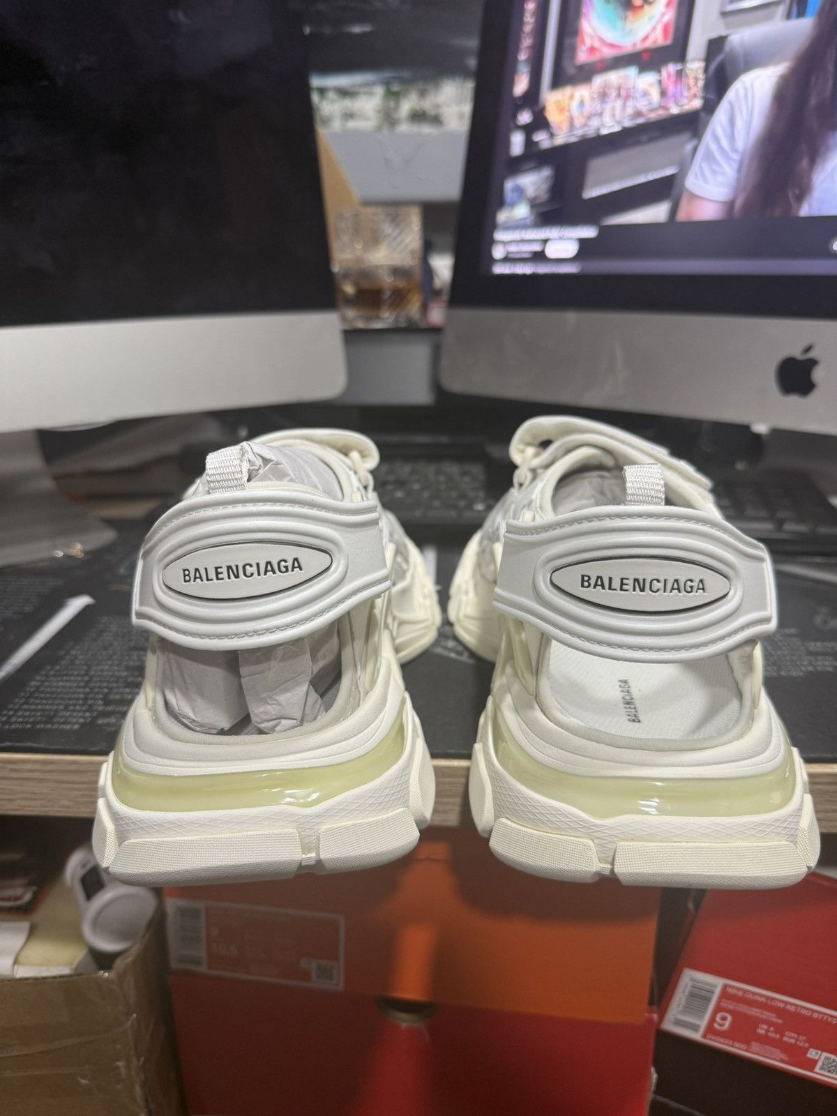 Balenciaga Balenciaga Track Sandals White – Size 43 – New Condition Size US 9 / IT 39 - 10 Thumbnail