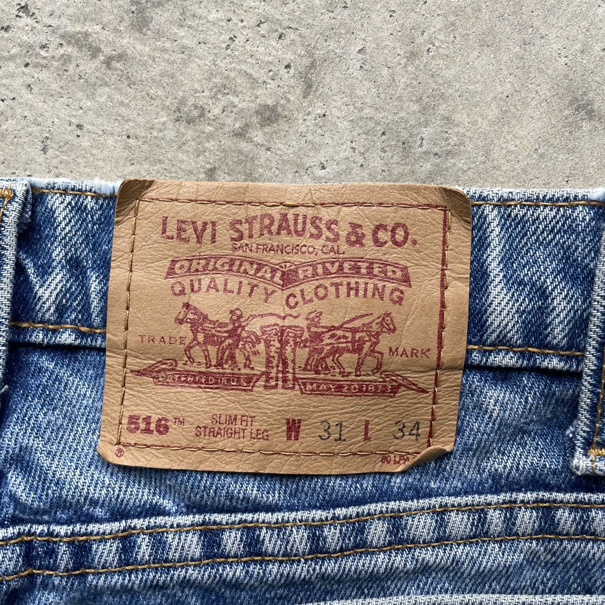Levi's Vintage Clothing W30💥 Vintage Levi’s 516 Distressed Jeans Faded Denim Pants Size US 30 / EU 46 - 8 Thumbnail