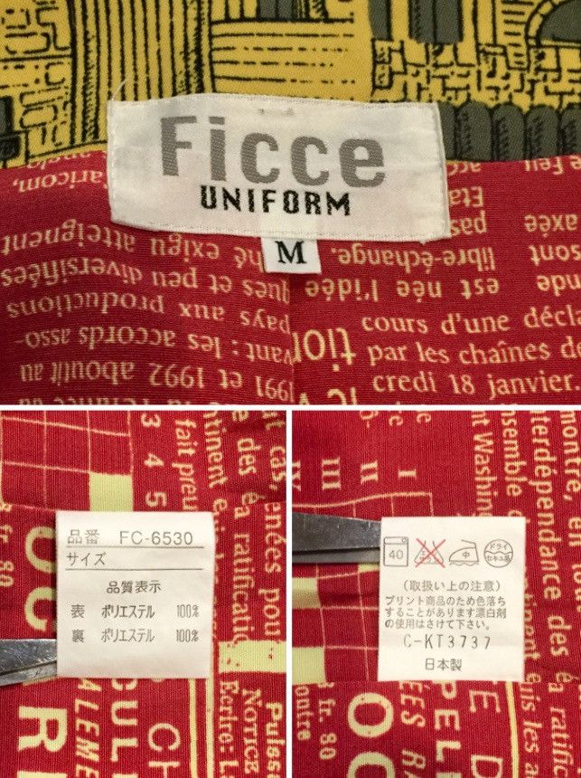 Japanese Brand VINTAGE 90s FICCE BY YOSHIYUKI KONISHI NEWS GRAPHIC VEST Size US M / EU 48-50 / 2 - 7 Thumbnail