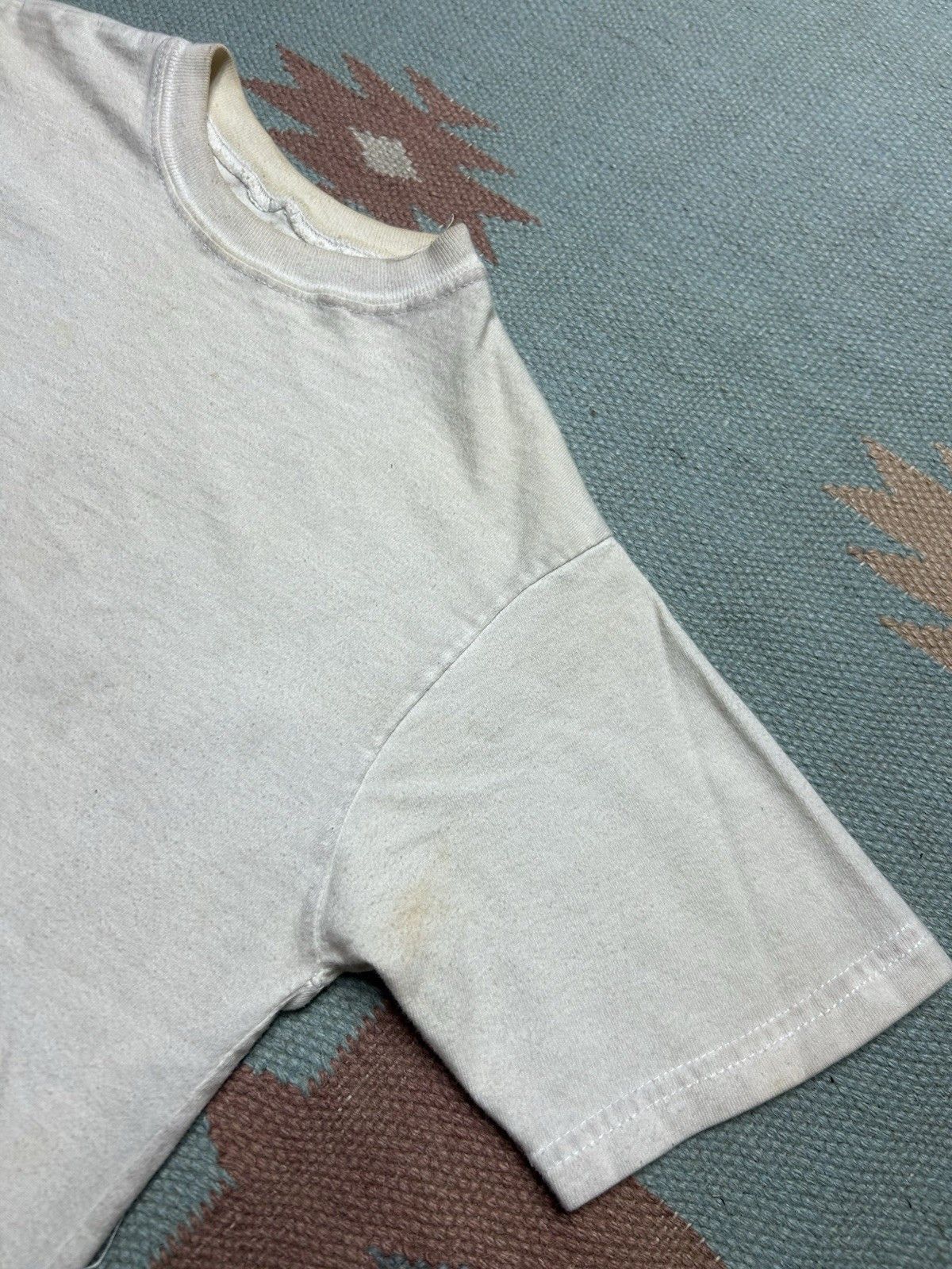 Vintage Vtg blank white t shirt soft youth large/XL women’s baby tee Size S / US 4 / IT 40 - 3 Thumbnail