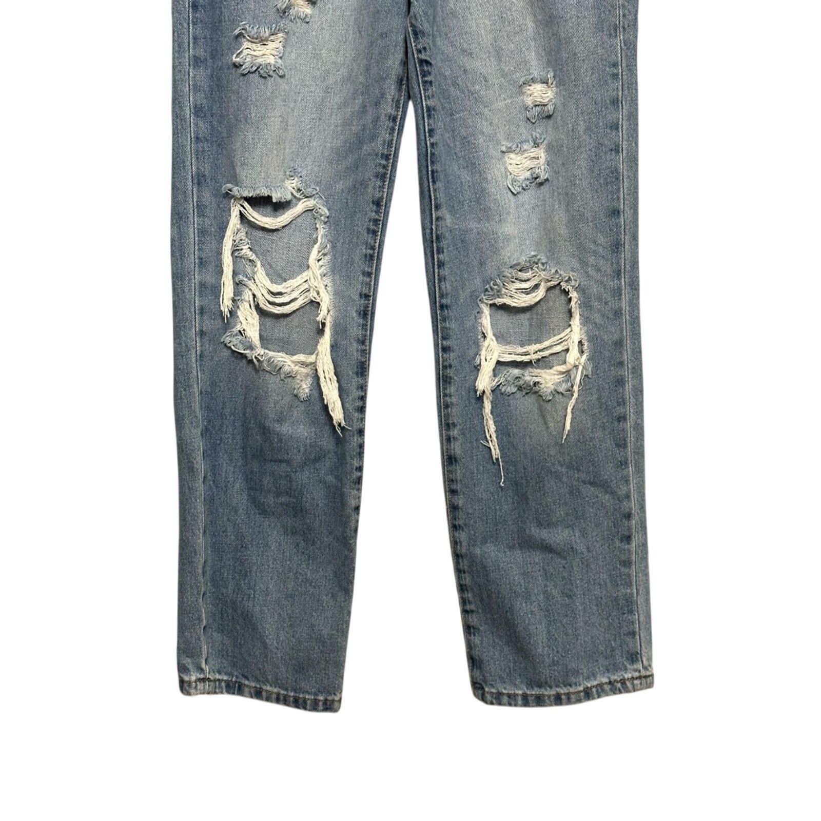 Other Blank NYC The Baxter Straight Leg Jeans Distressed Womens 25 Size 25" / US 0 / IT 36 - 3 Thumbnail