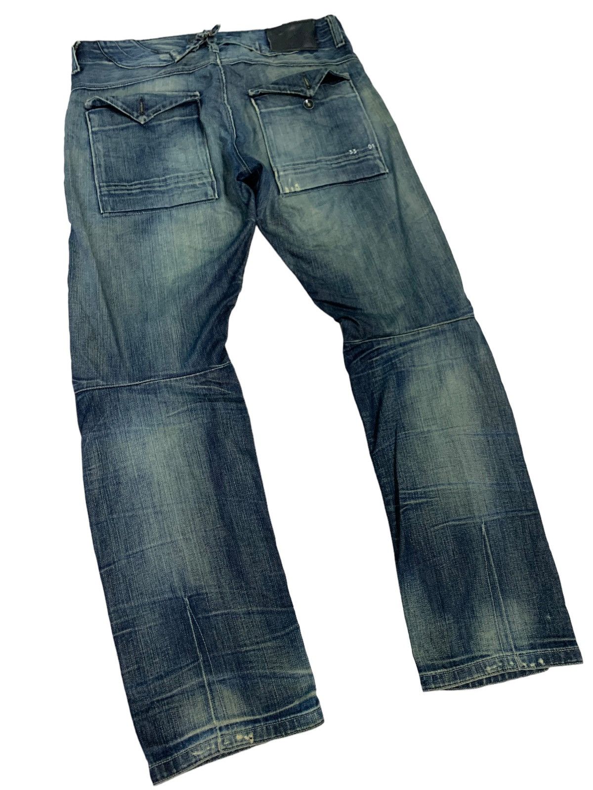 G-Star 🔥Rare Japanese Brand G-Star 3301 Distressed Jeans Size US 34 / EU 50 - 11 Thumbnail
