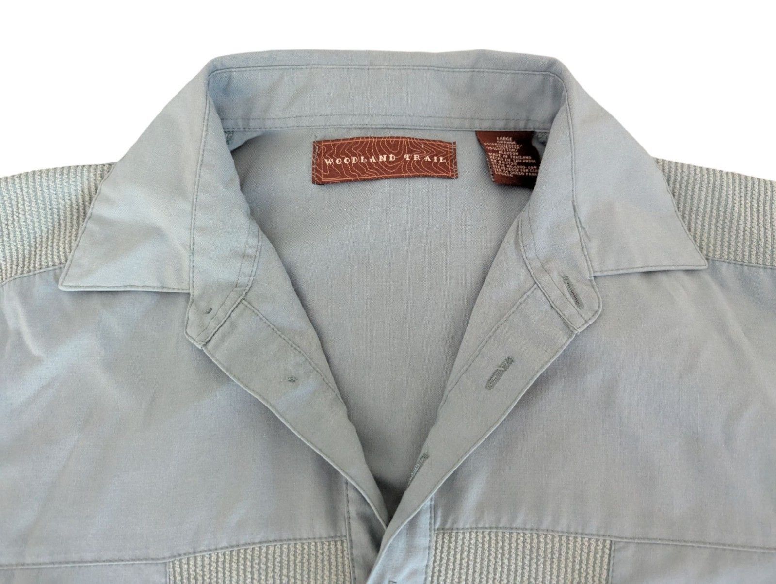 The Unbranded Brand Woodland Trail Men Large Pockets Pullover Short Sleeve Green Size US L / EU 52-54 / 3 - 2 Thumbnail