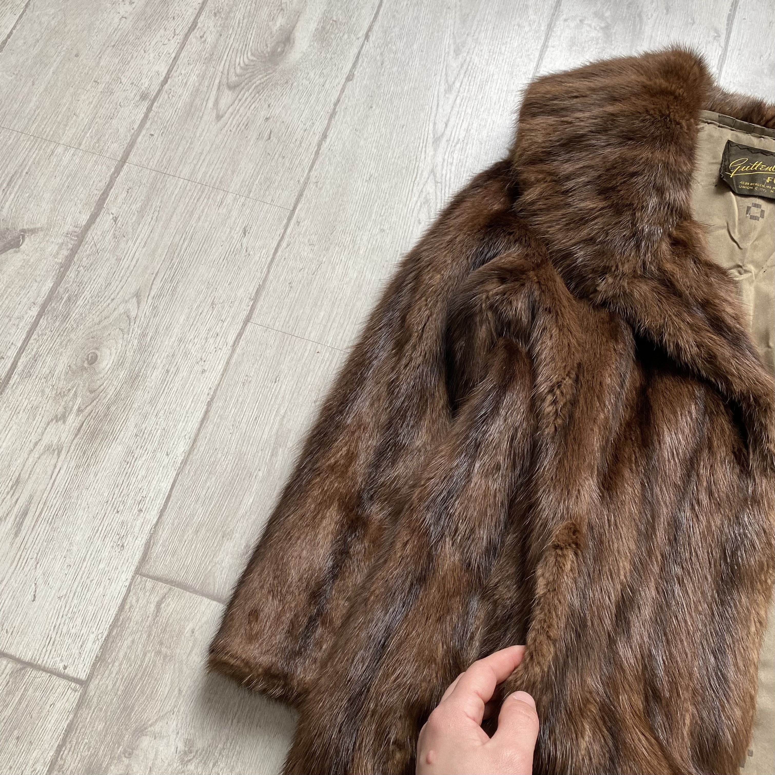 Vintage Vintage 80’s Oldmaney Real Fur Mink Coat Lxury Leather Size M / US 6-8 / IT 42-44 - 14 Thumbnail