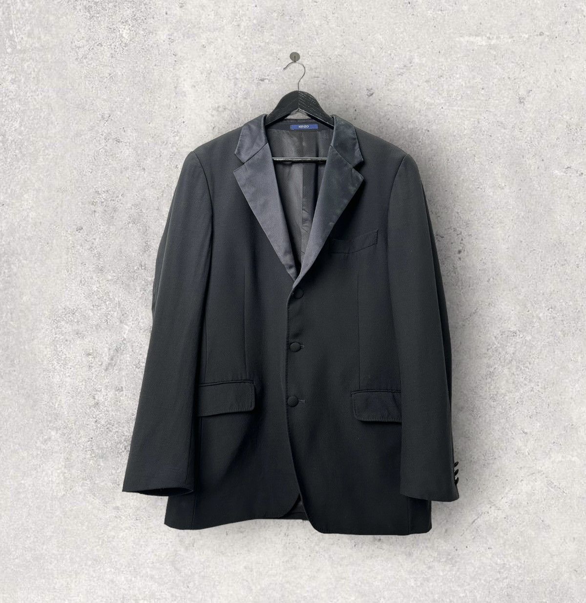 Kenzo × Luxury × Vintage KENZO Homme Wool Tuxedo Blazer Jacket 