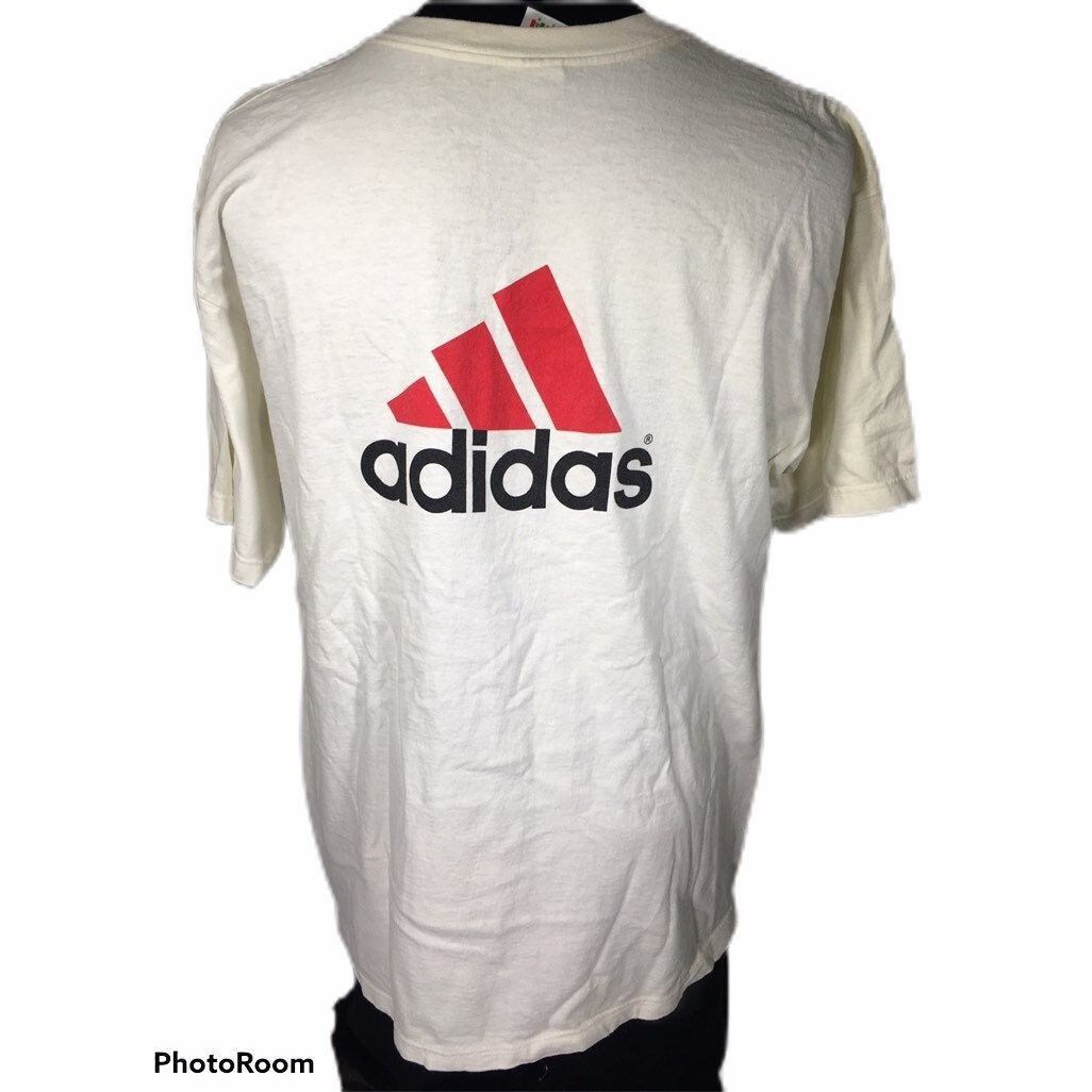Adidas Vitg Adidas USA Spell Out National Youth Soccer 1999 T Shirt Size US L / EU 52-54 / 3 - 1 Thumbnail
