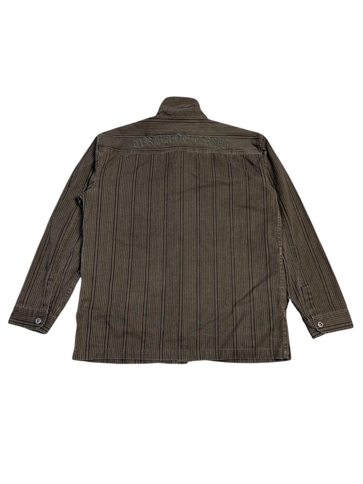 Japanese Brand Splendid Satisfaction Stripes Denim Shirt Size US XXL / EU 58 / 5 - 2 Thumbnail