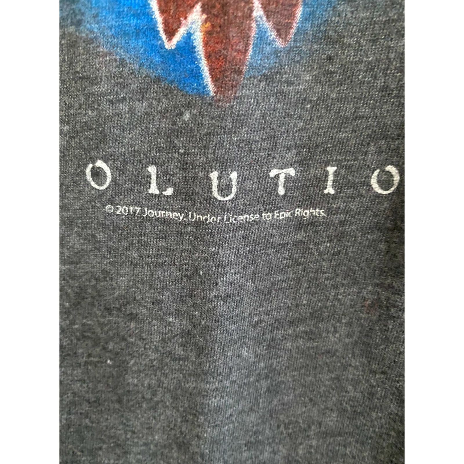 Vintage Journey Band T-Shirt Size S Tour 2017 evolution Dark Gray Mens Regular Cotton Short Sleeve Music Shirts Size US S / EU 44-46 / 1 - 2 Thumbnail