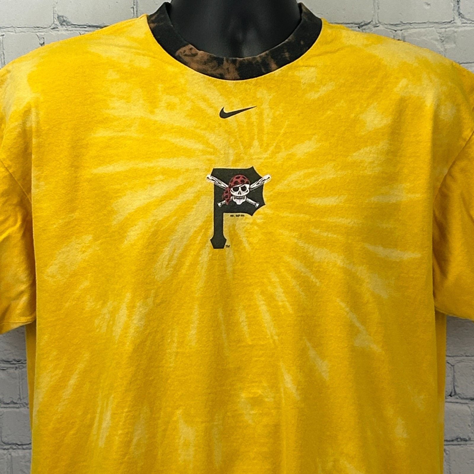Nike Vintage Y2Ks Pittsburgh Pirates Ringer T Shirt Yellow Large Size US L / EU 52-54 / 3 - 1 Thumbnail
