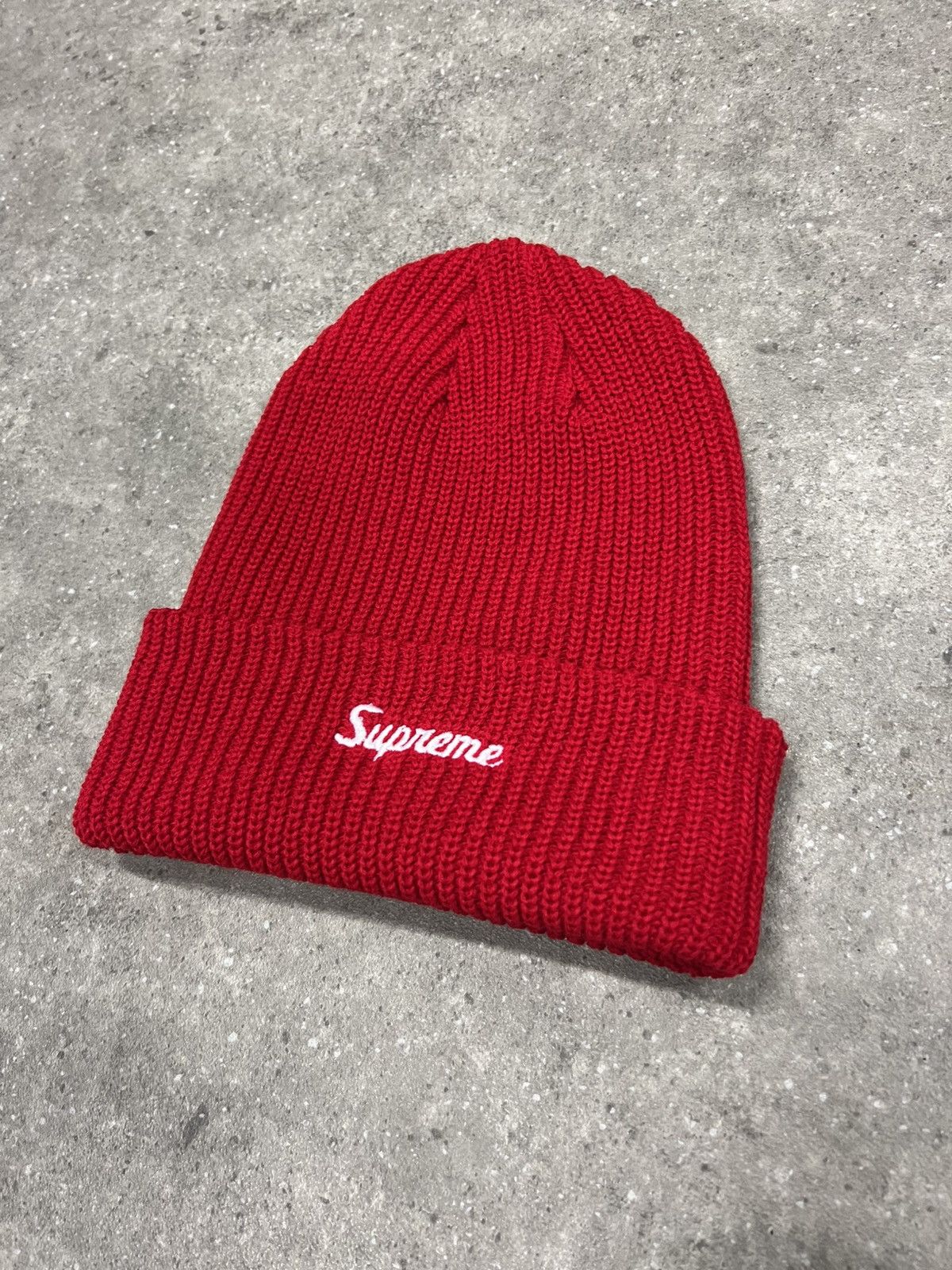 Supreme *New* Supreme Loose Gauge Red Beanie Size ONE SIZE - 1 Thumbnail