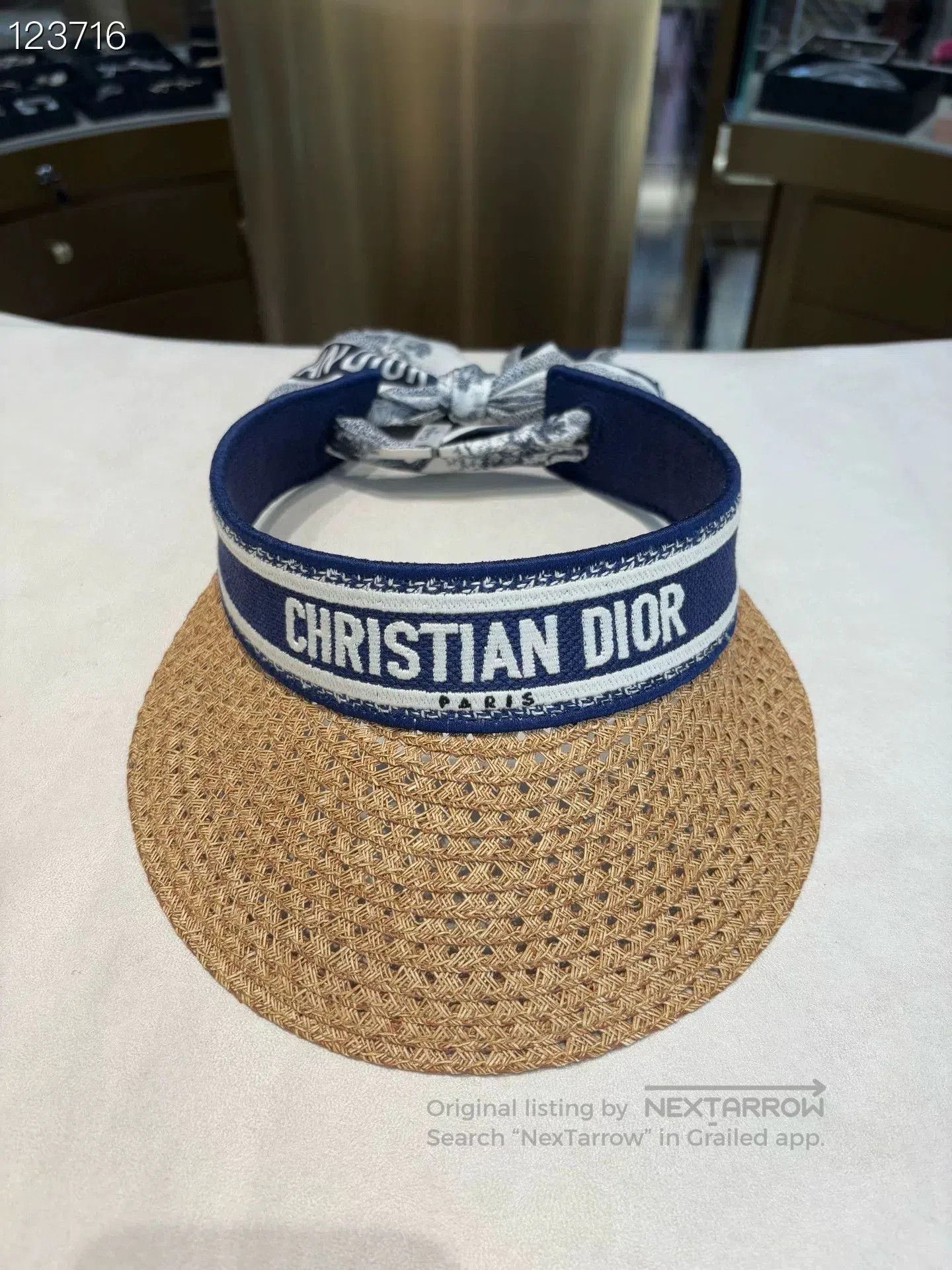 Dior Dior Woven UV Protection Visor Hat. Size ONE SIZE - 1 Thumbnail