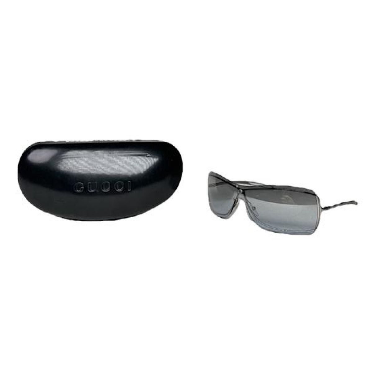 Gucci Silver Metal Sunglasses Size ONE SIZE - 1 Thumbnail