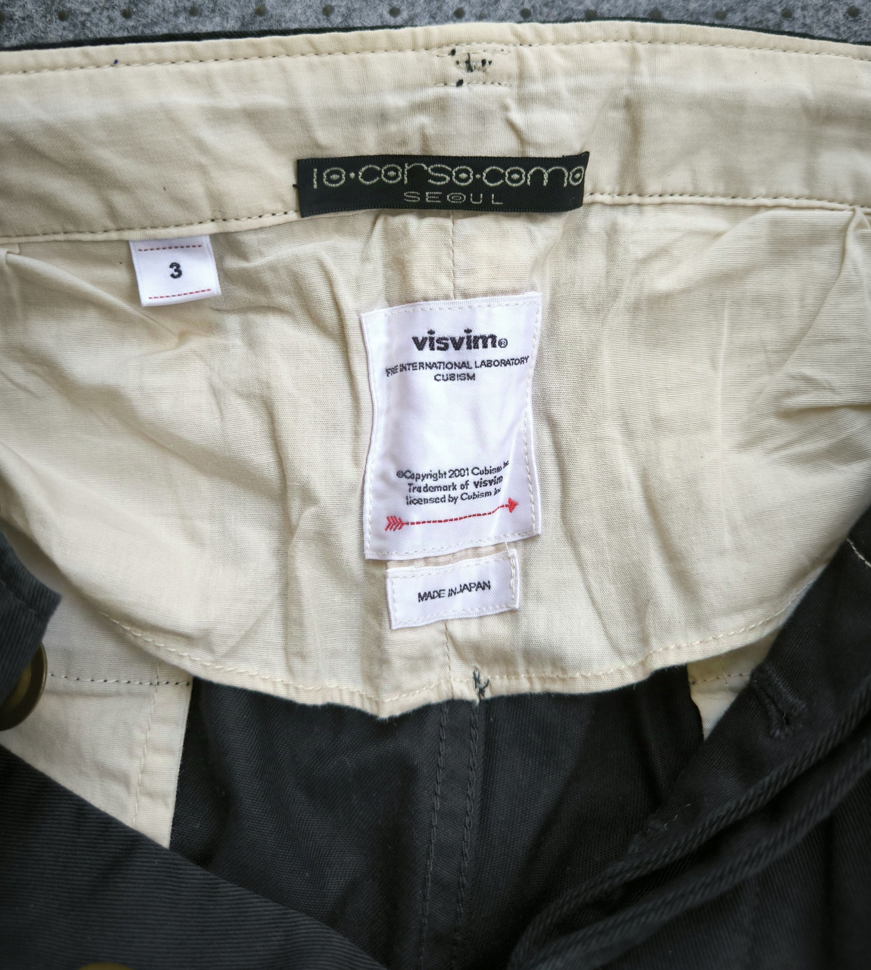 10 Corso Como VISVIM x 10 CORSO COMO 2001 buckle back cropped pants Size US 32 / EU 48 - 3 Thumbnail