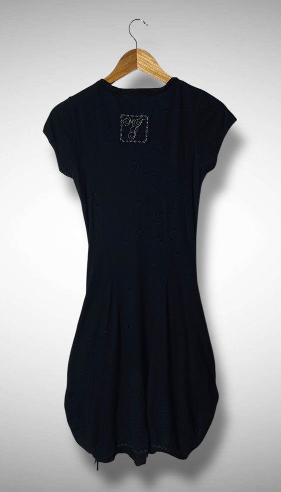 Marithe + Francois Girbaud Archive MFG Ruched Bubble Hem Dress Grunge Avant Garde Size S / US 4 / IT 40 - 3 Thumbnail
