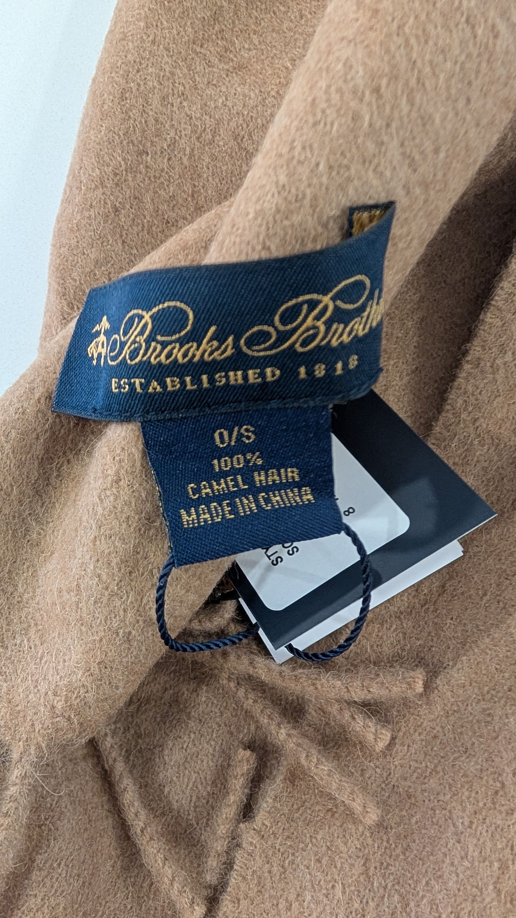 Brooks Brothers BROOKS BROTHERS Signature Camel Hair Scarf Size ONE SIZE - 5 Thumbnail