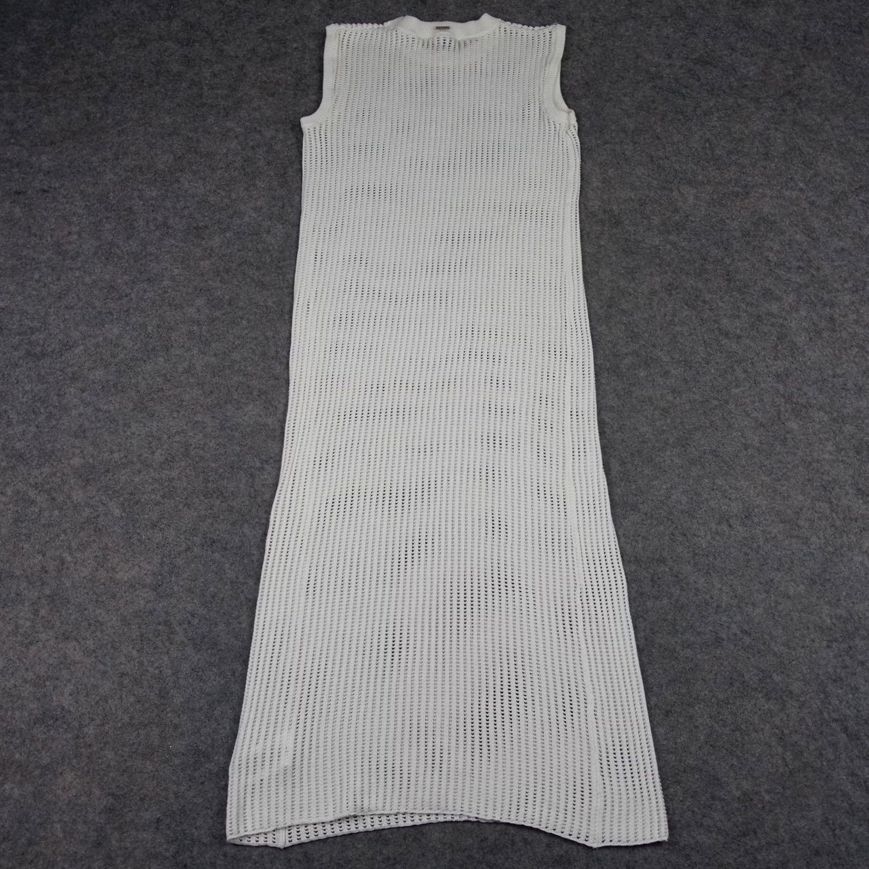 Tavik TAVI Dress Maxi Tank White Open Knit Sleeveless Midi Casual Summer Beach Womens S Small Size S / US 4 / IT 40 - 5 Thumbnail