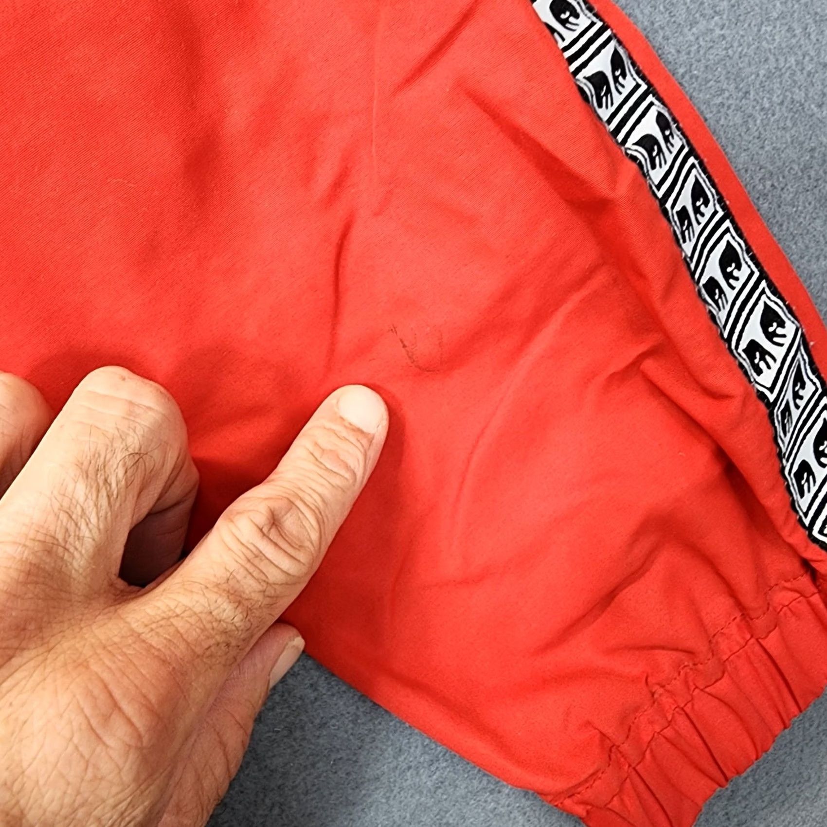 Obey OBEY Worldwide Mens Jacket Large Red Windbreaker Hooded Outdoor Hiking Gorpcore L Red Windbreaker Mens Jacket Size US L / EU 52-54 / 3 - 6 Thumbnail
