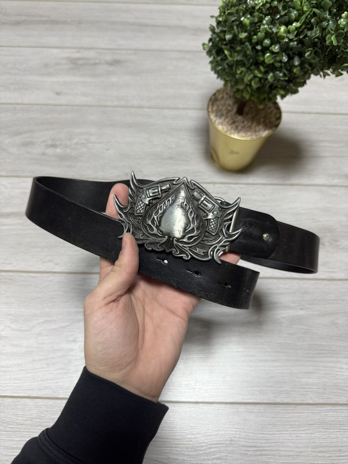 Other Leather belt ♠️ spade Revolvers vintage Size ONE SIZE - 1 Thumbnail