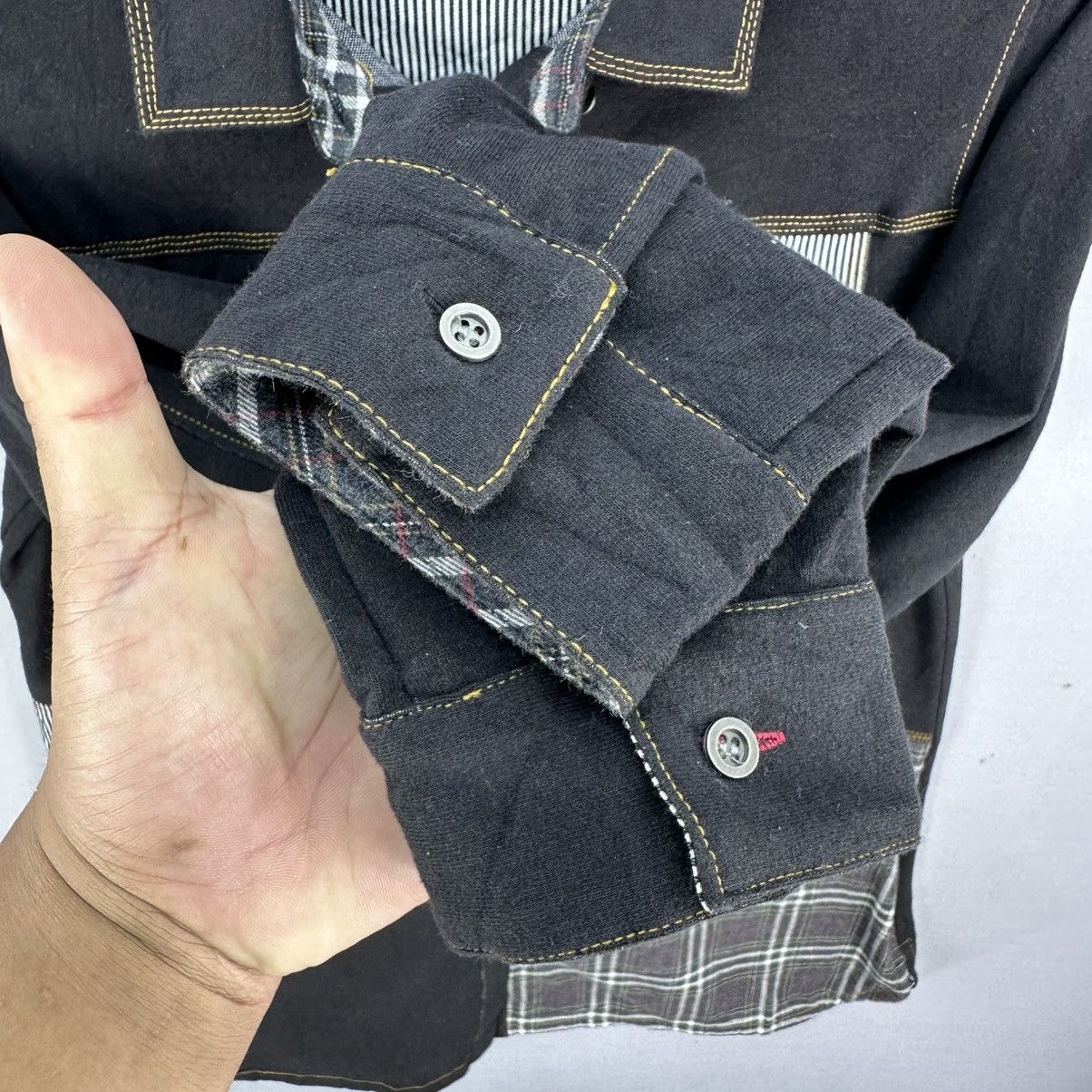 Japanese Brand × Vintage Vintage Flannel Jacket Patchwork by Maturita Size XS / US 0-2 / IT 36-38 - 11 Thumbnail