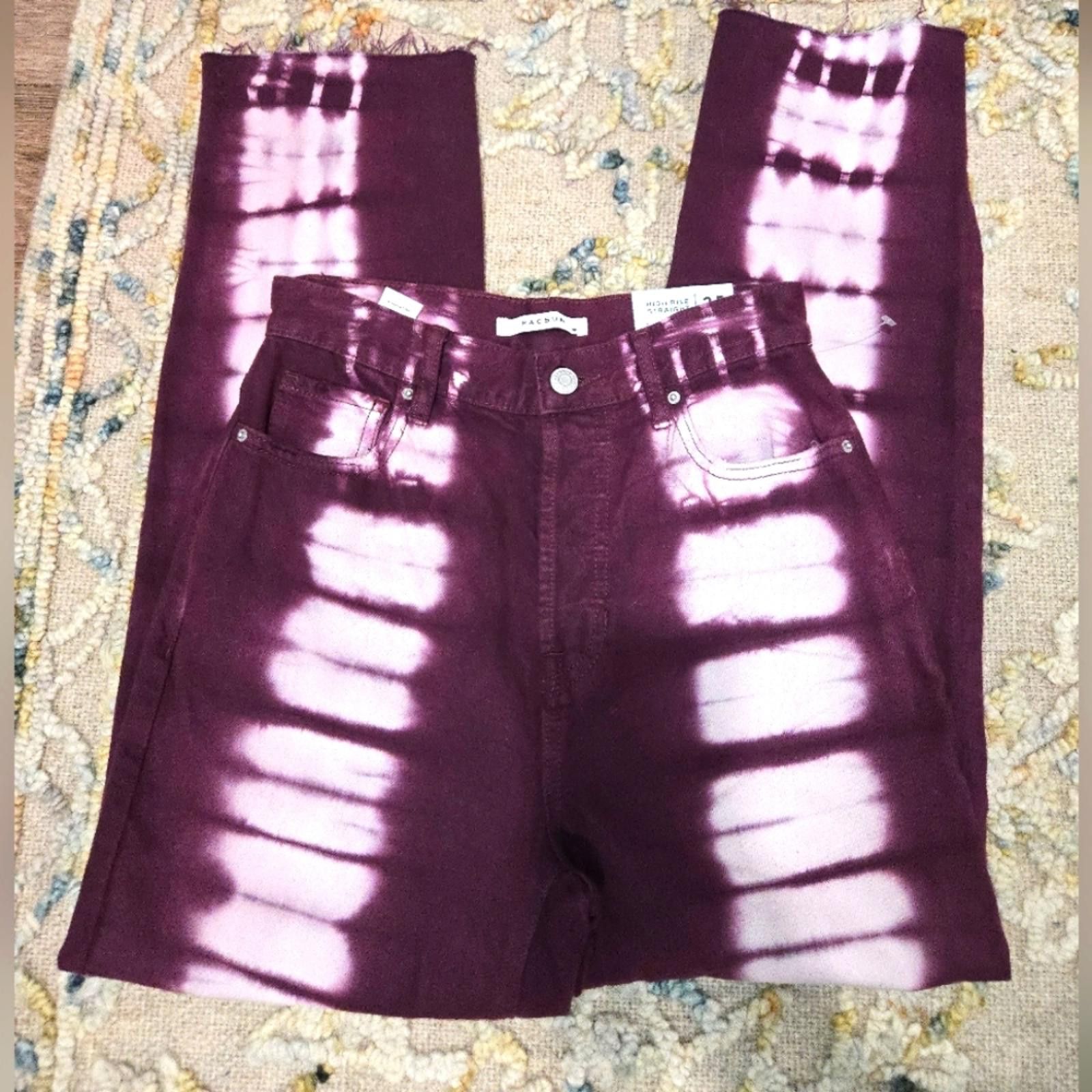Pacsun Pacsun High Rise Straight Jean Size 25" / US 0 / IT 36 - 2 Thumbnail