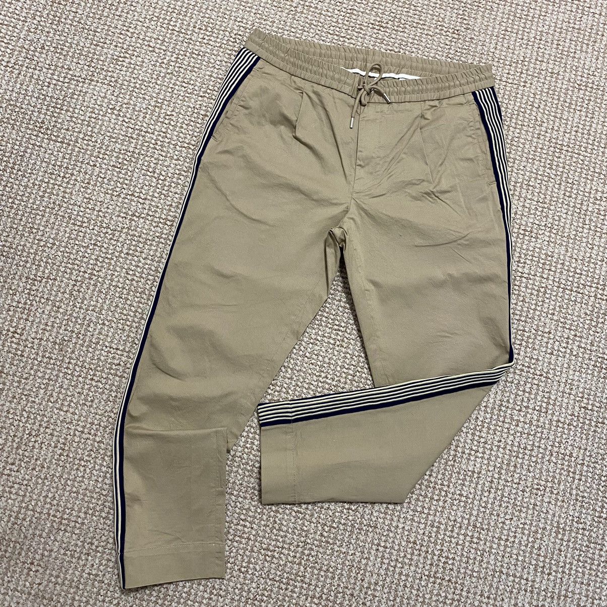 Moncler × Streetwear Moncler Pantalone Sportivo beige joggers with stripes  pants | Grailed