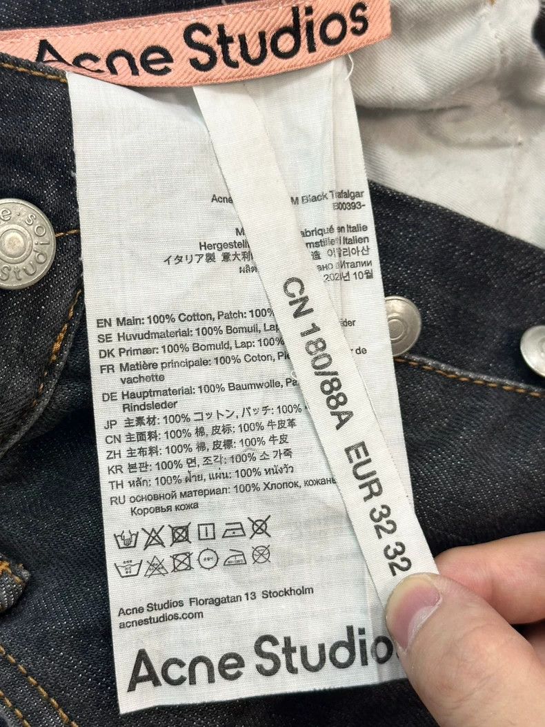 Acne Studios Acne Studios Splashed ink stained black wide-leg jeans Size US 32 / EU 48 - 8 Thumbnail