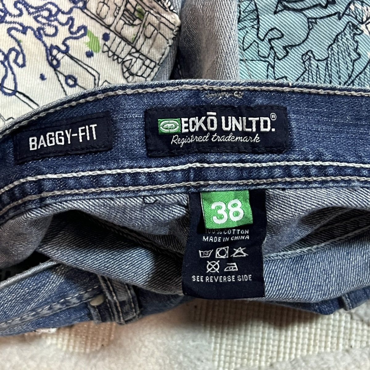 Ecko Unltd. Ecko Unltd Graffiti Shorts Baggy Vintage Y2K Jorts Size 36 Size US 36 / EU 52 - 6 Thumbnail