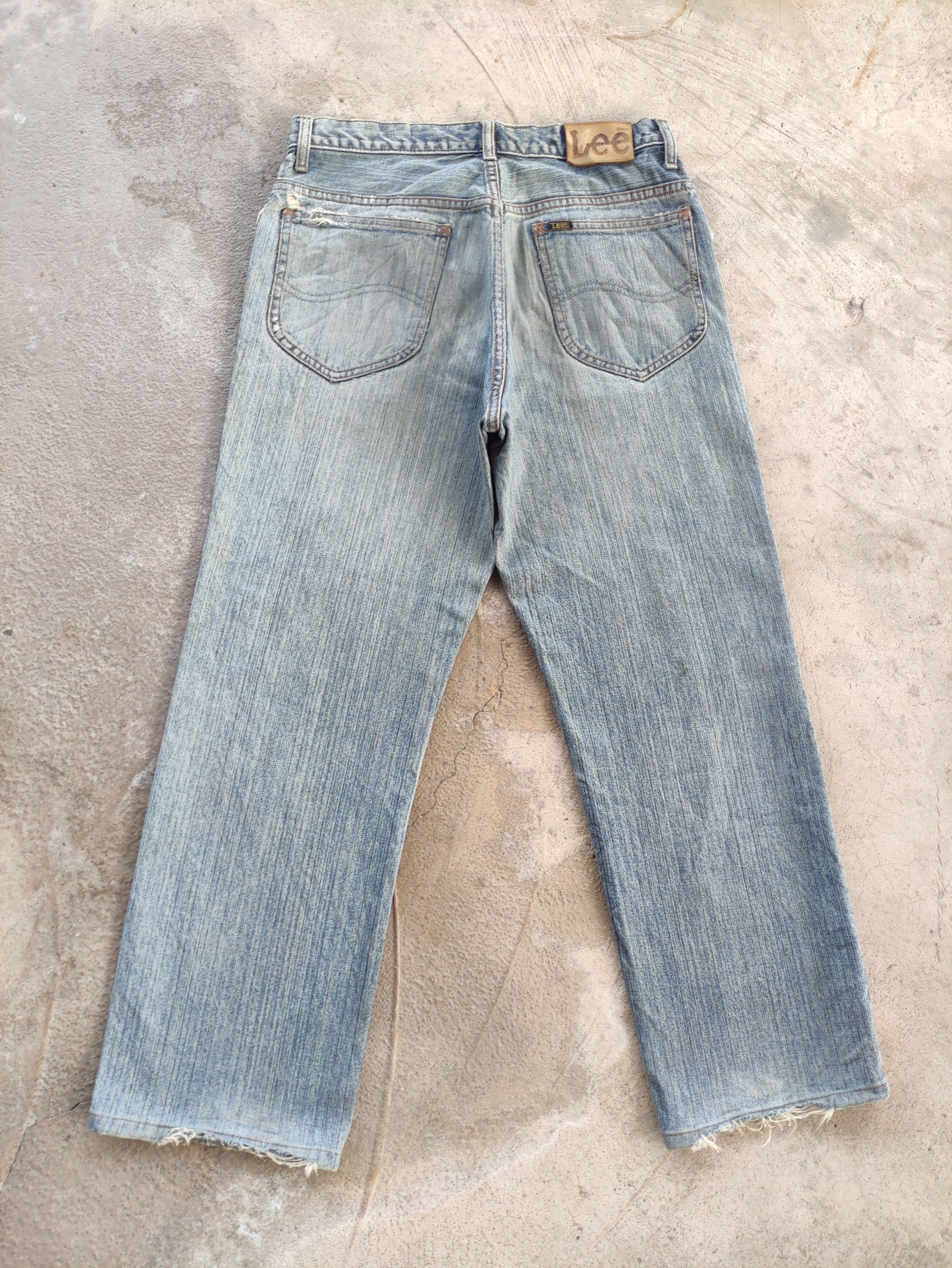 Lee Vintage Lee Japan Jean Distressed Faded Denim Pants Size US 31 - 10 Thumbnail