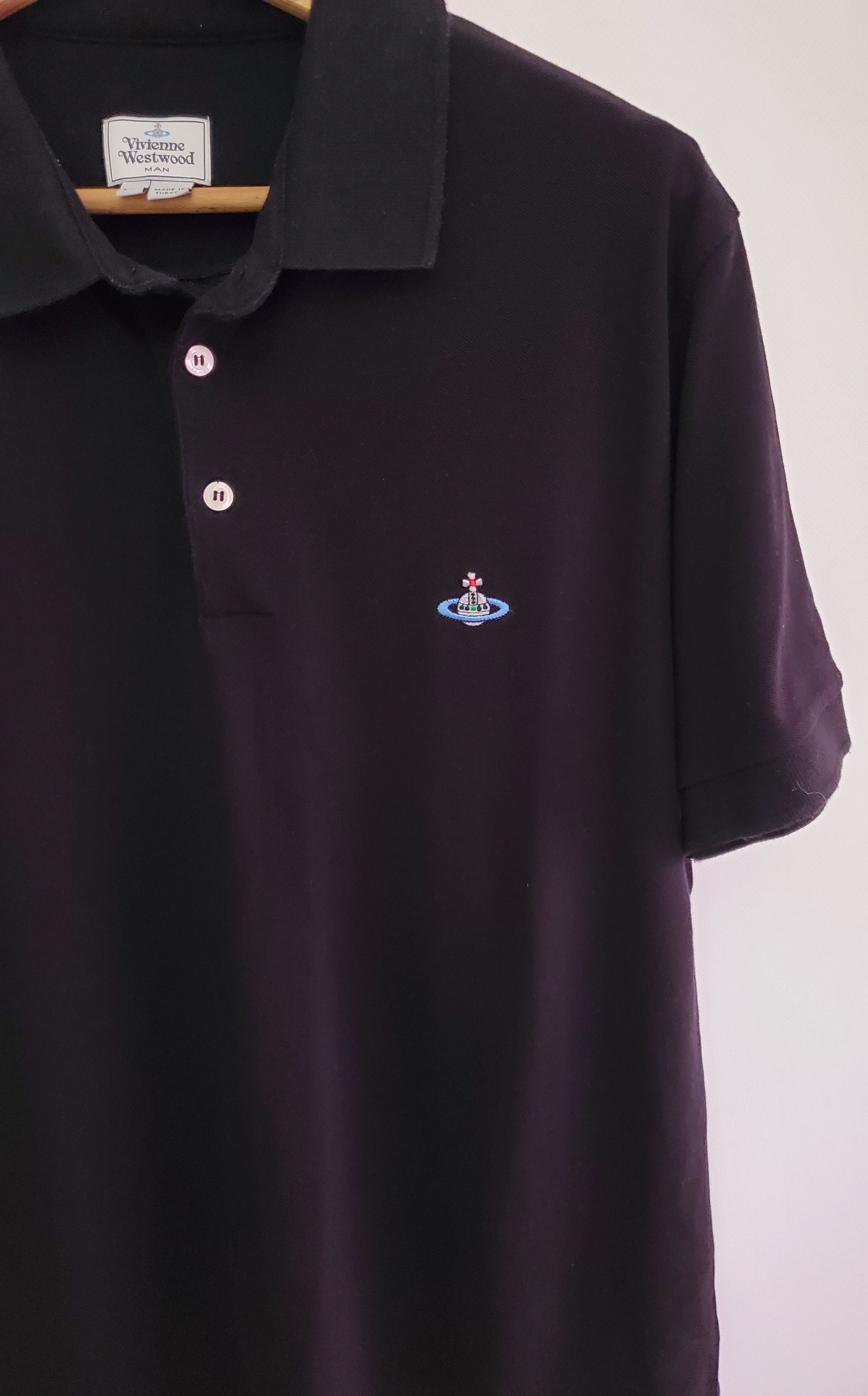 Vivienne Westwood Vivienne Westwood Black Polo T Shirt ideal condition size L Size US L / EU 52-54 / 3 - 2 Thumbnail
