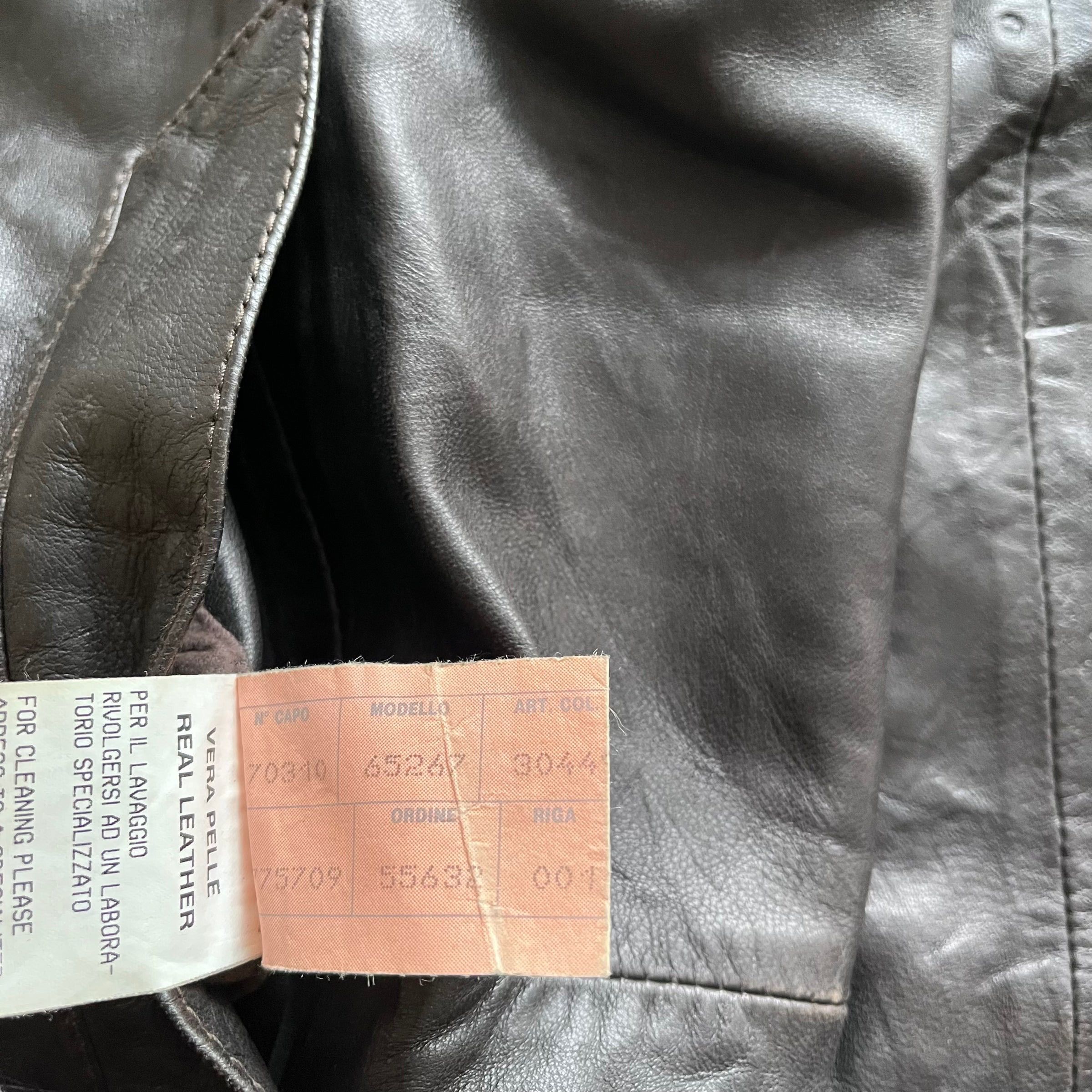 Dolce & Gabbana Vintage 90s Women's Dolce & Gabbana Dark Brown Leather Coat Size M / US 6-8 / IT 42-44 - 4 Thumbnail