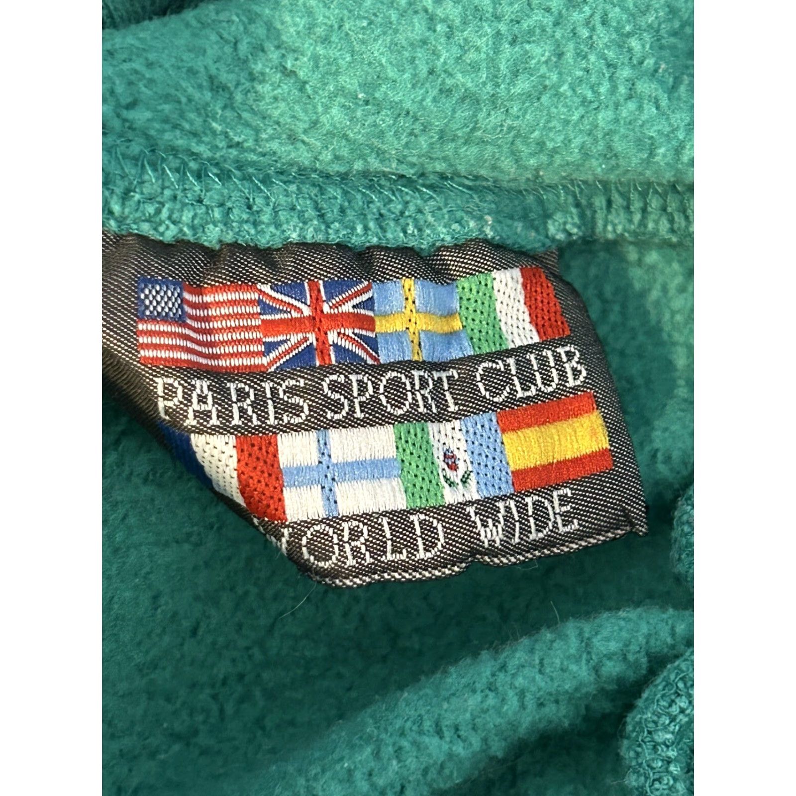 Vintage VINTAGE Paris Sport Club Men Sweat Shorts Green Medium Athletic Elastic Waist Pull On Size US 31 - 5 Thumbnail