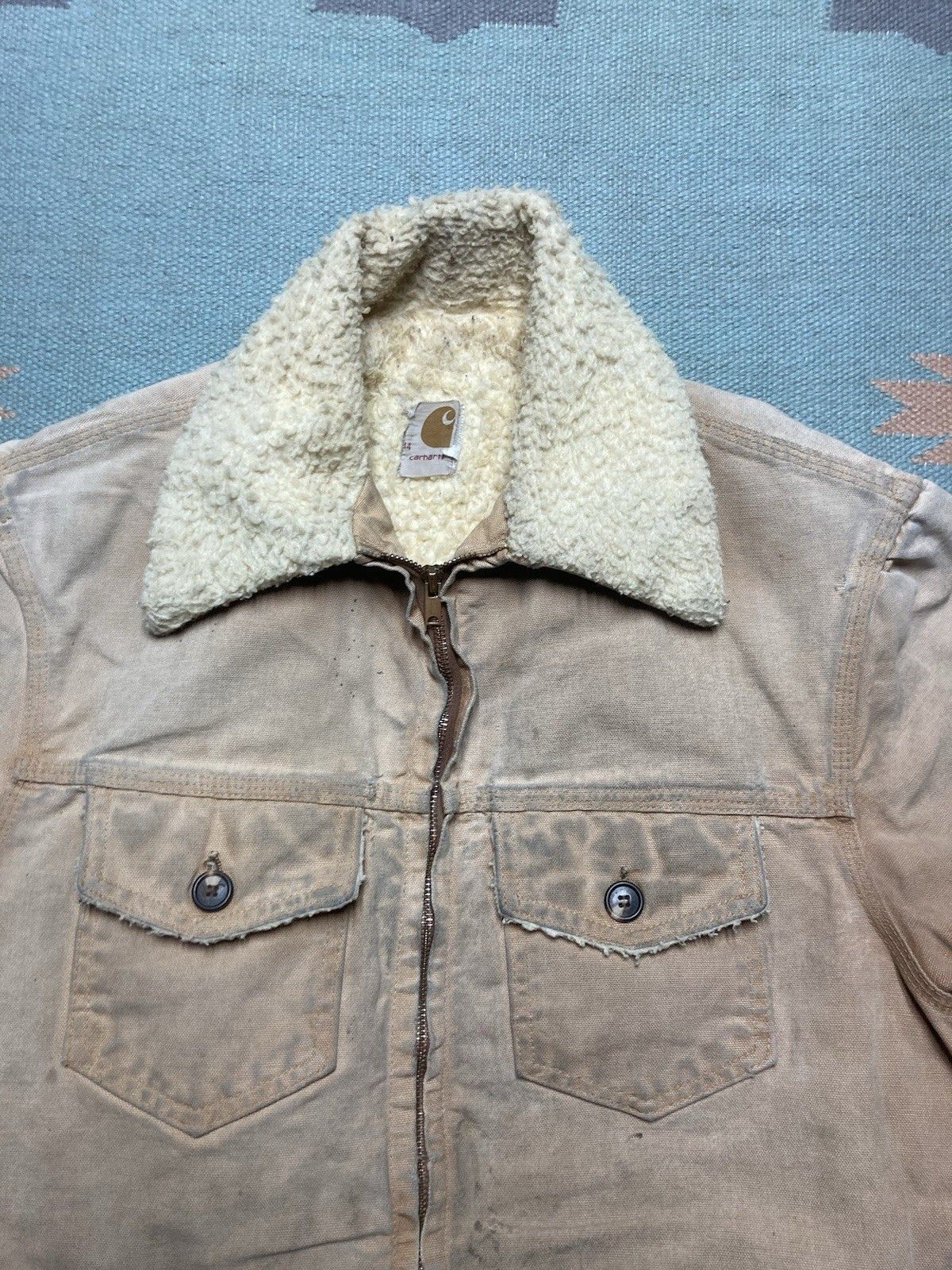 Carhartt × Vintage 70s carhartt jacket sherpa western ranch barn coat canvas L Size US L / EU 52-54 / 3 - 4 Thumbnail