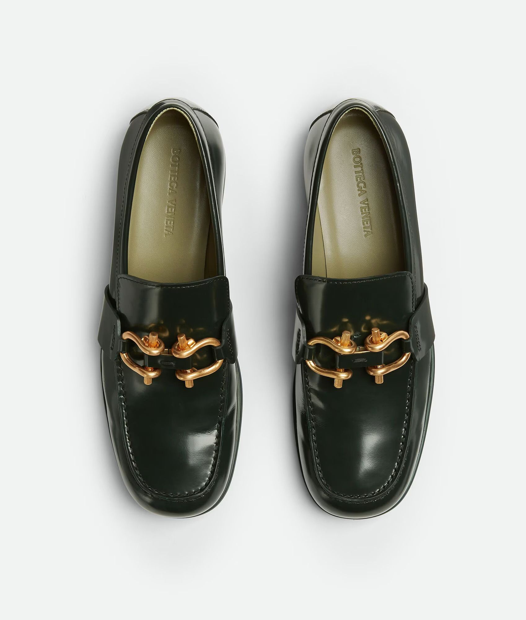 Bottega Veneta o1w1db11124 Monsieur Loafers in Dark Green Size US 11 / EU 44 - 4 Thumbnail