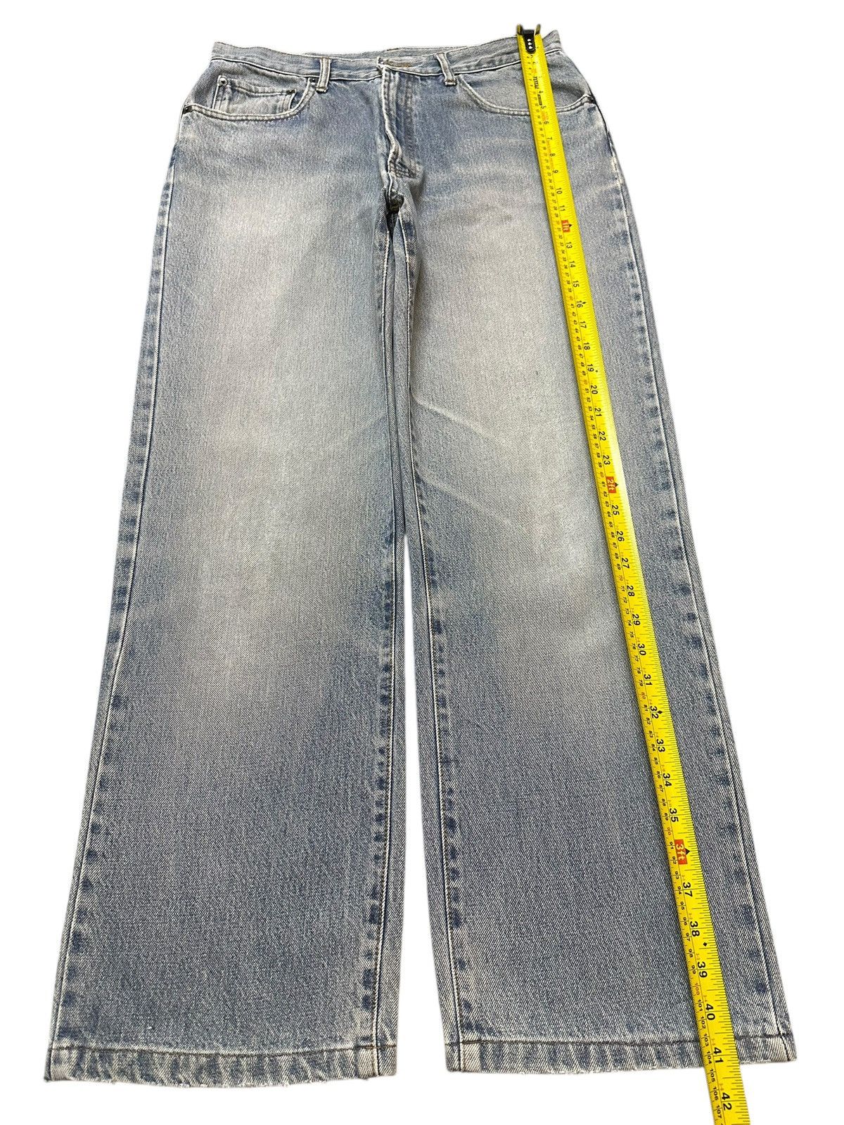 Japanese Brand Vintage Japanese Brand Blue Wash Style Baggy Jeans Size US 32 / EU 48 - 12 Thumbnail