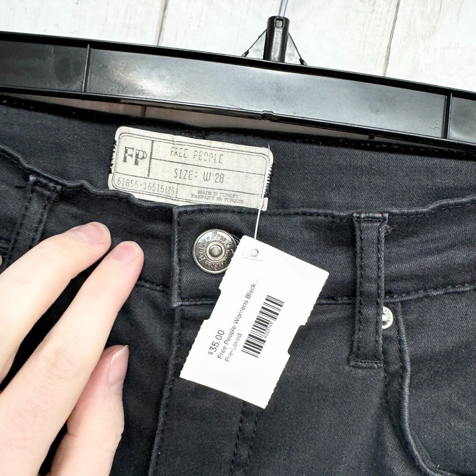 Free People Free People Sz 28 Jeans Distressed Ripped Skinny Mid-Rise Size 28" / US 6 / IT 42 - 2 Thumbnail