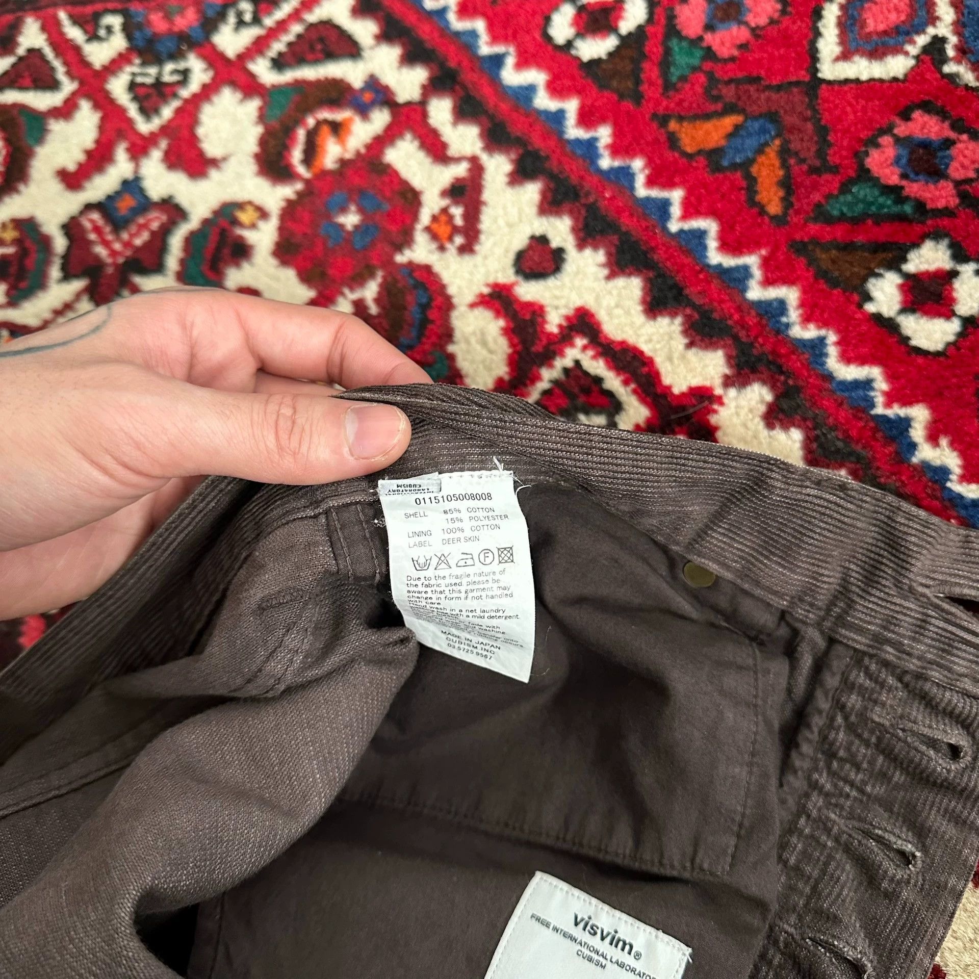 Visvim visvim 15ss fluxus 01 corduroy pant brown 1 Size US 26 / EU 42 - 8 Thumbnail