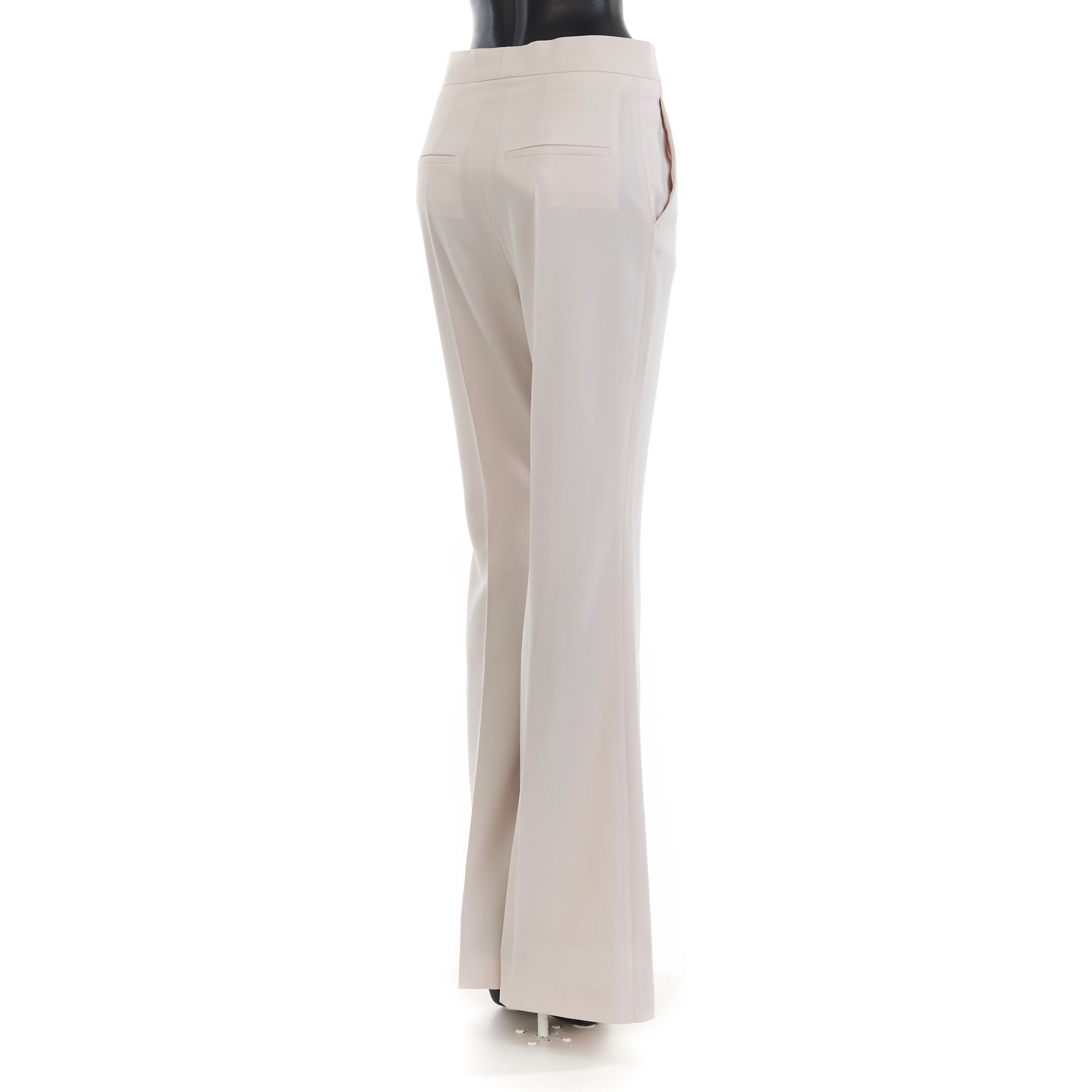Fendi Beige Satin Trousers - Satin Panel, Asymmetrical Effect Size 27" / US 4 / IT 40 - 6 Thumbnail